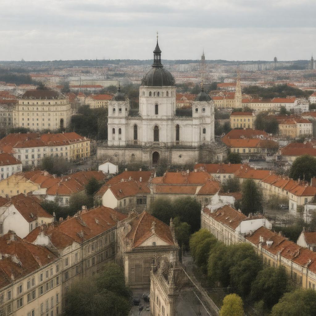 AI-created image of Lwów