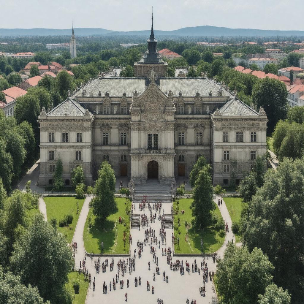 AI-created image of Lwów Polytechnic