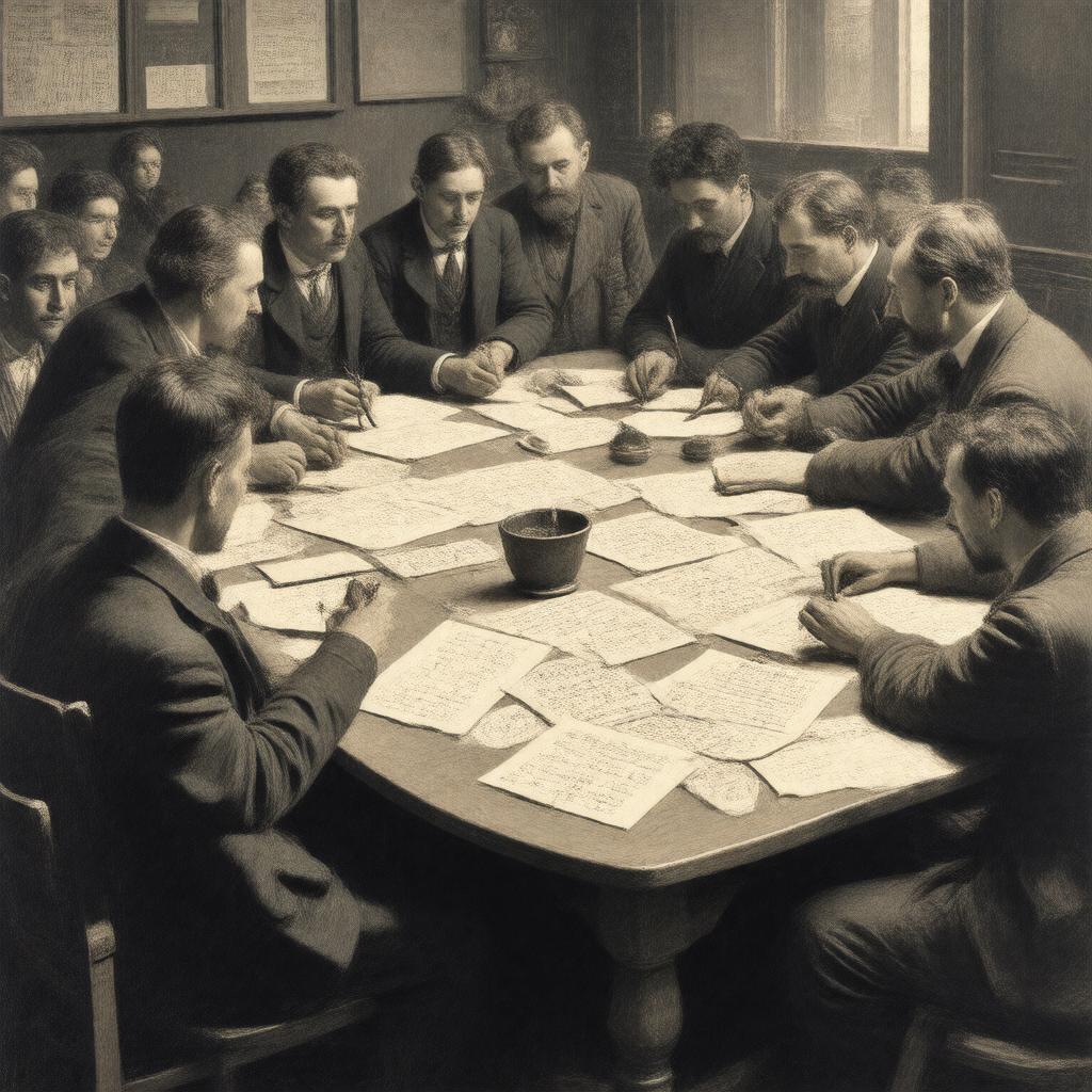 AI-created image of Lwów School of Mathematics