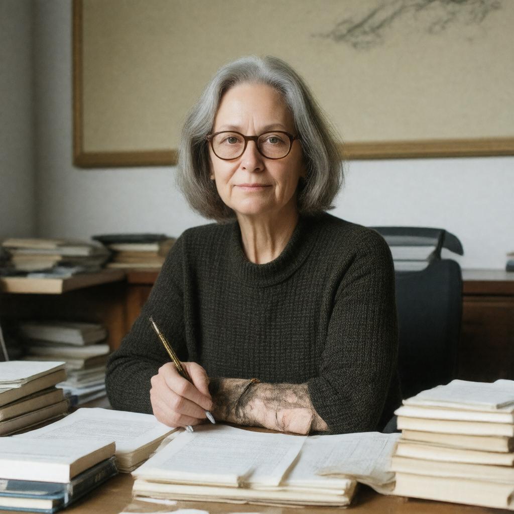 AI-created image of Lydia Davis