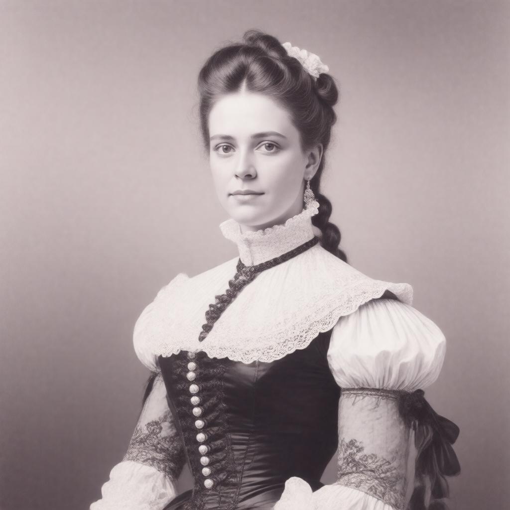 Click to view larger image AI-created image of Lydia Harris Ballou