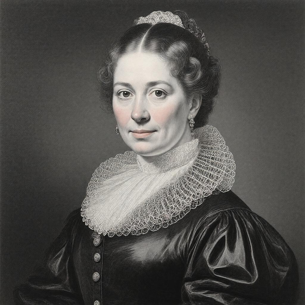 AI-created image of Lydia Henchman Hancock