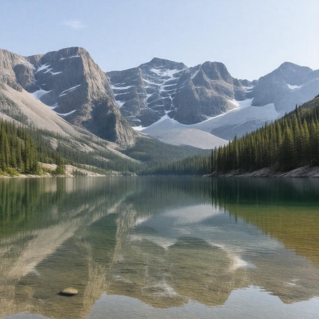 AI-created image of Lyell Lake