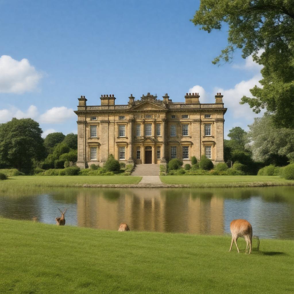 AI-created image of Lyme Park