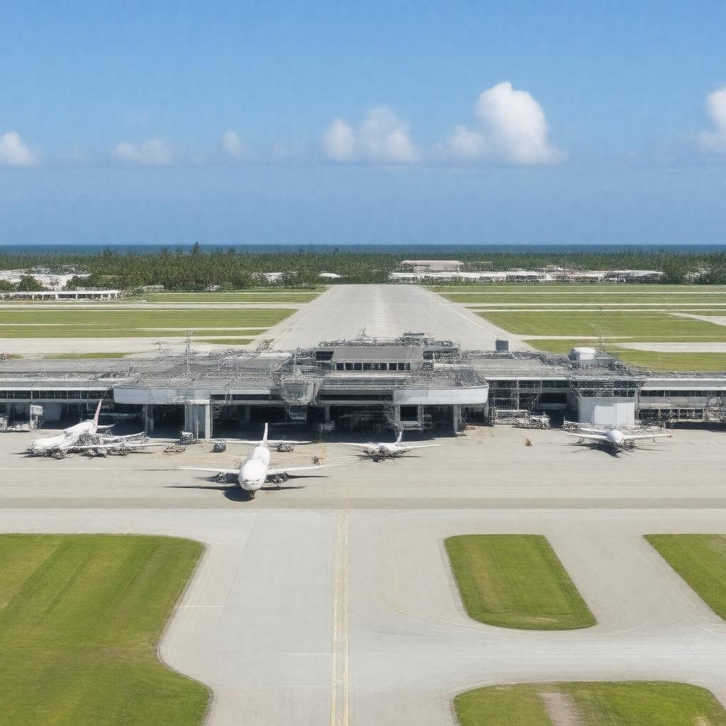 AI-created image of Lynden Pindling International Airport