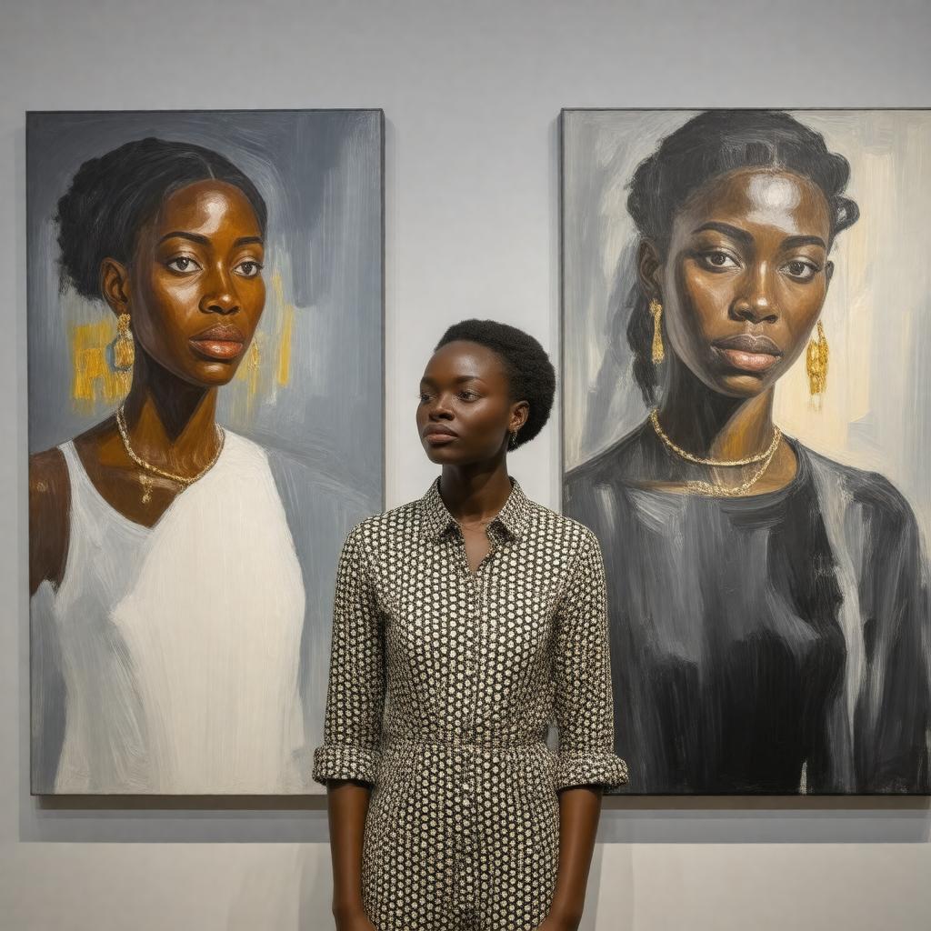 Click to view larger image AI-created image of Lynette Yiadom-Boakye