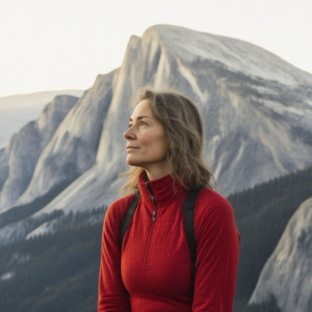 AI-created image of Lynn Hill