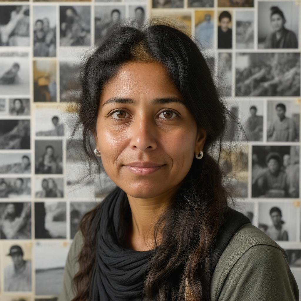 AI-created image of Lynsey Addario