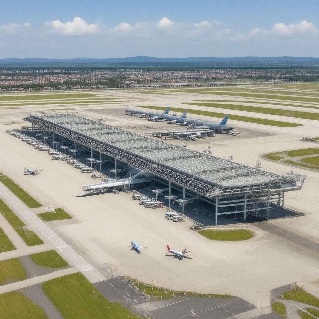 Click to view larger image AI-created image of Lyon–Saint-Exupéry Airport