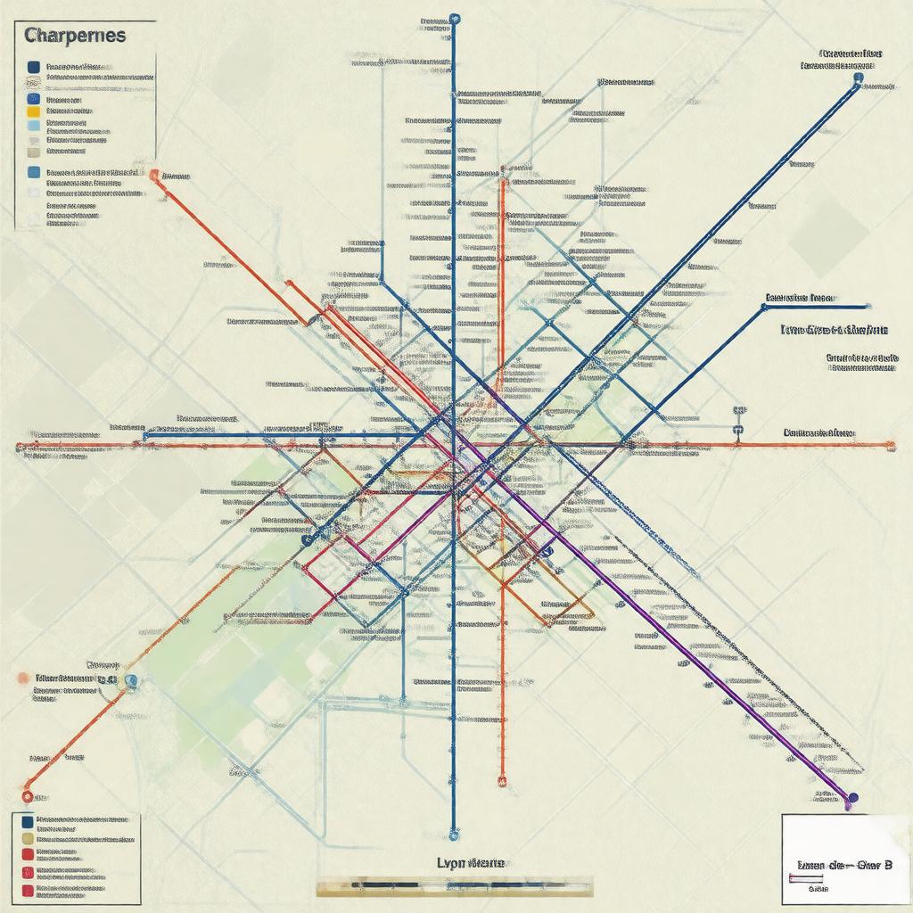 AI-created image of Lyon Metro Line B