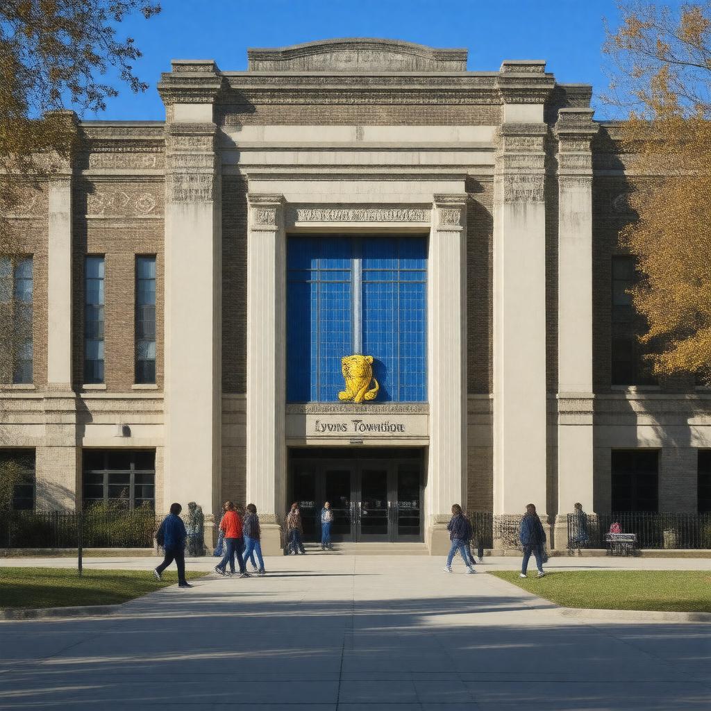 AI-created image of Lyons Township High School