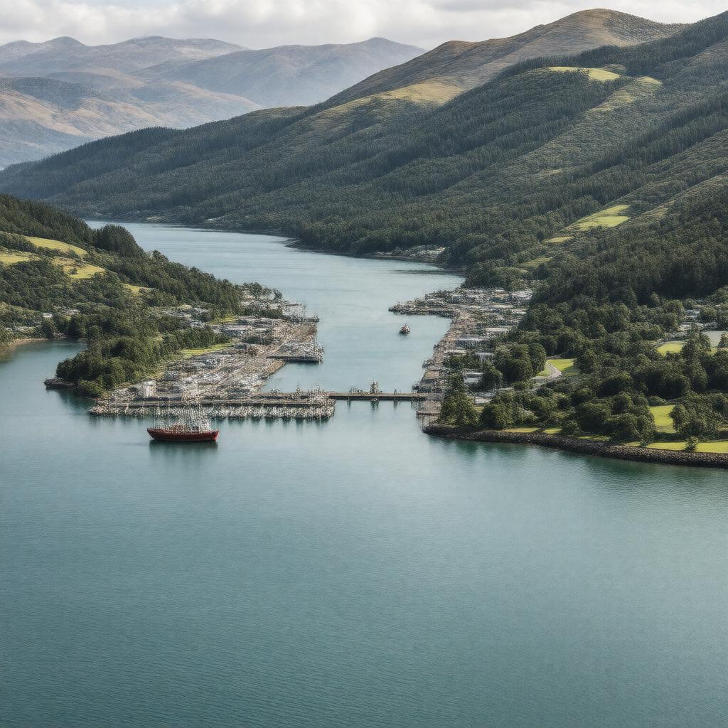 AI-created image of Lyttelton Harbour