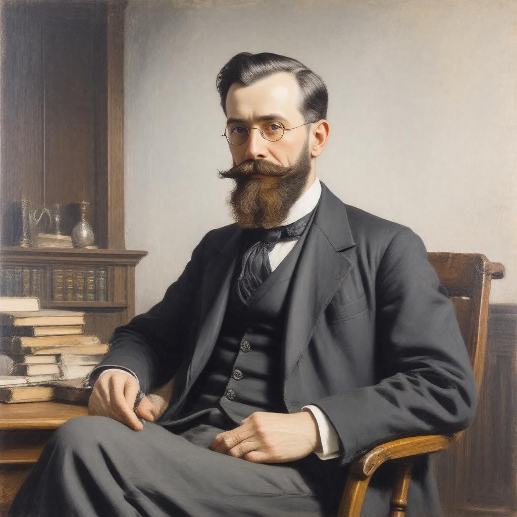 AI-created image of Lytton Strachey
