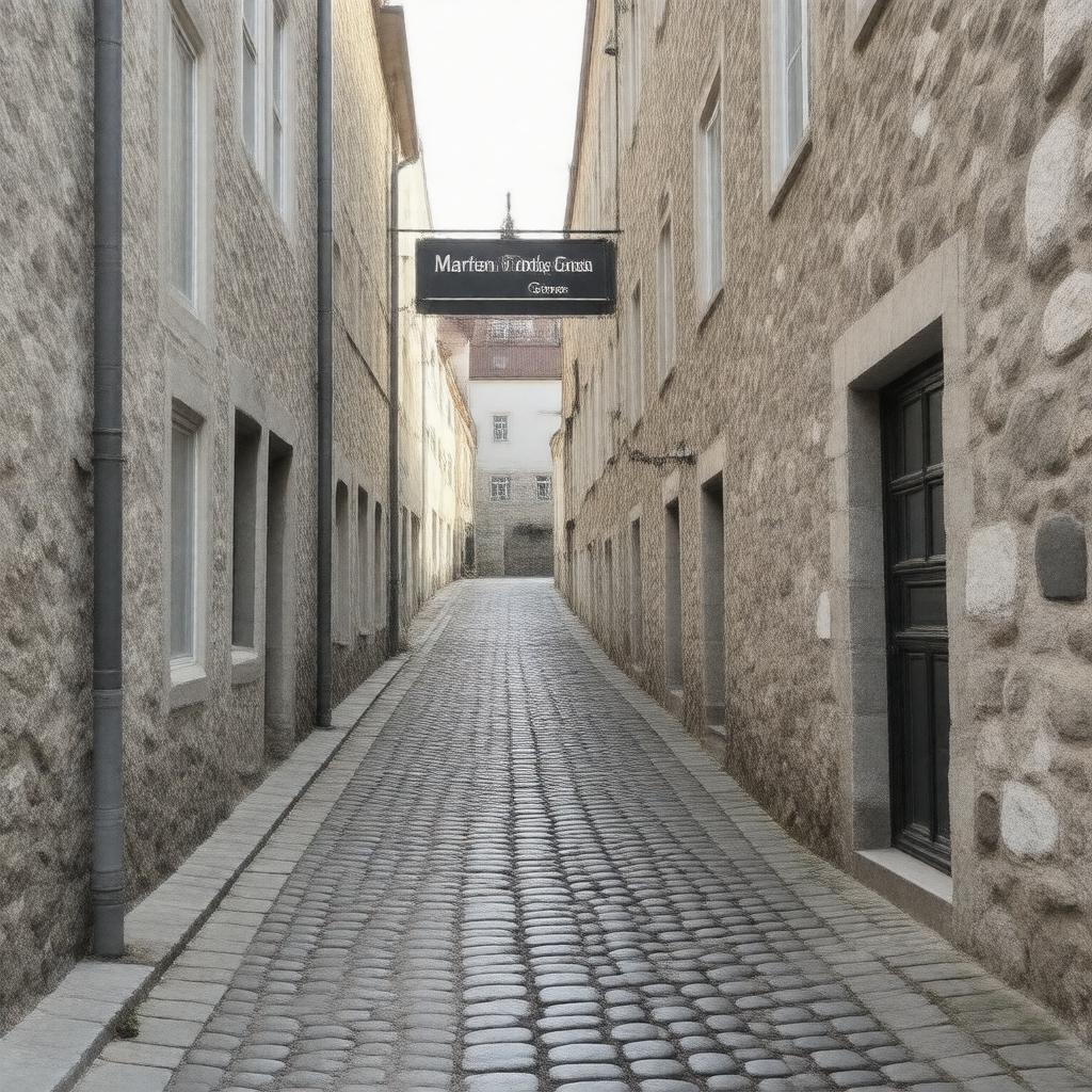 AI-created image of Mårten Trotzigs Gränd