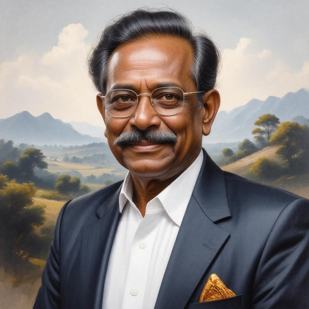 AI-created image of M. G. Ramachandran