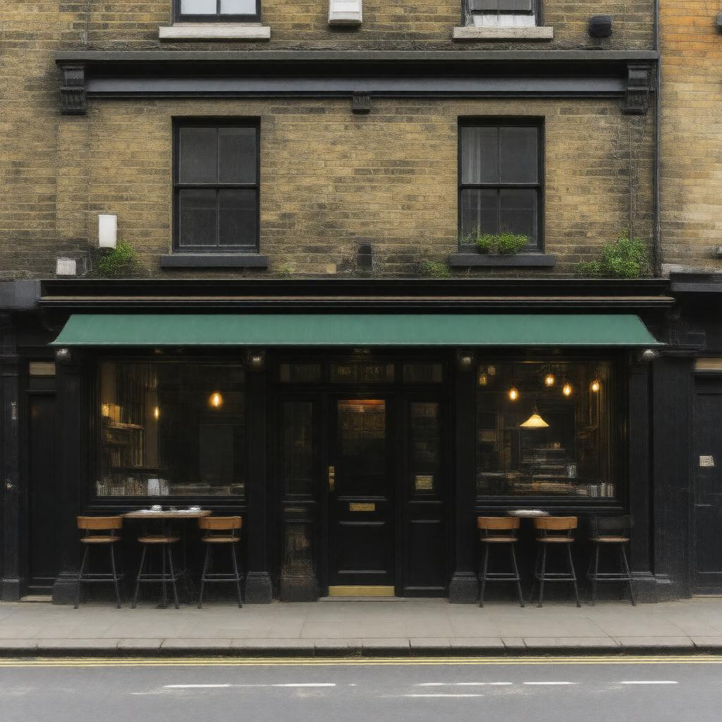 AI-created image of M. Manze Pie and Mash shop