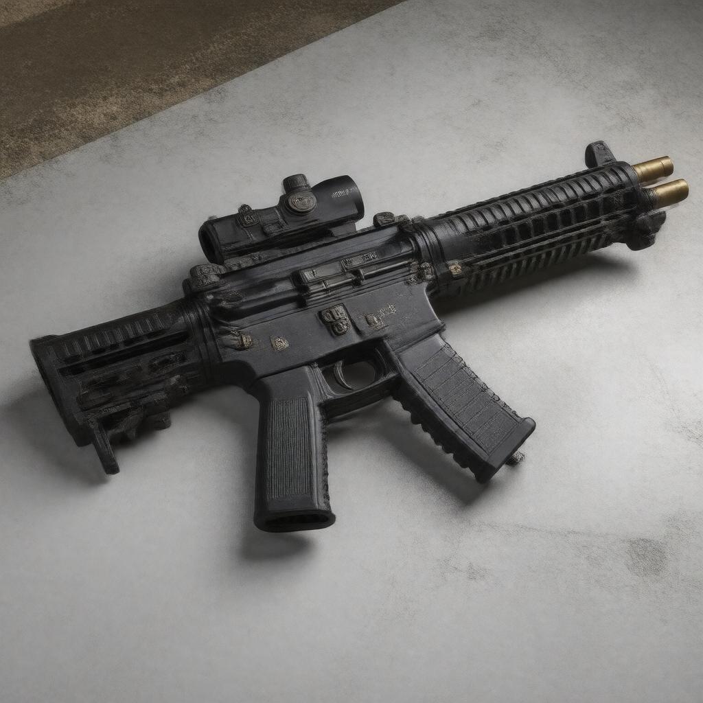 AI-created image of M16A2 rifle