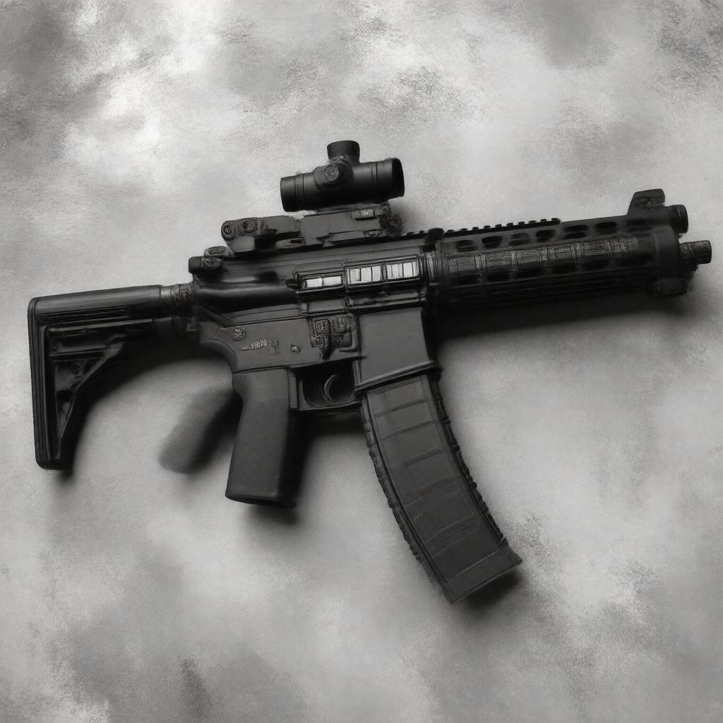 AI-created image of M16 rifle