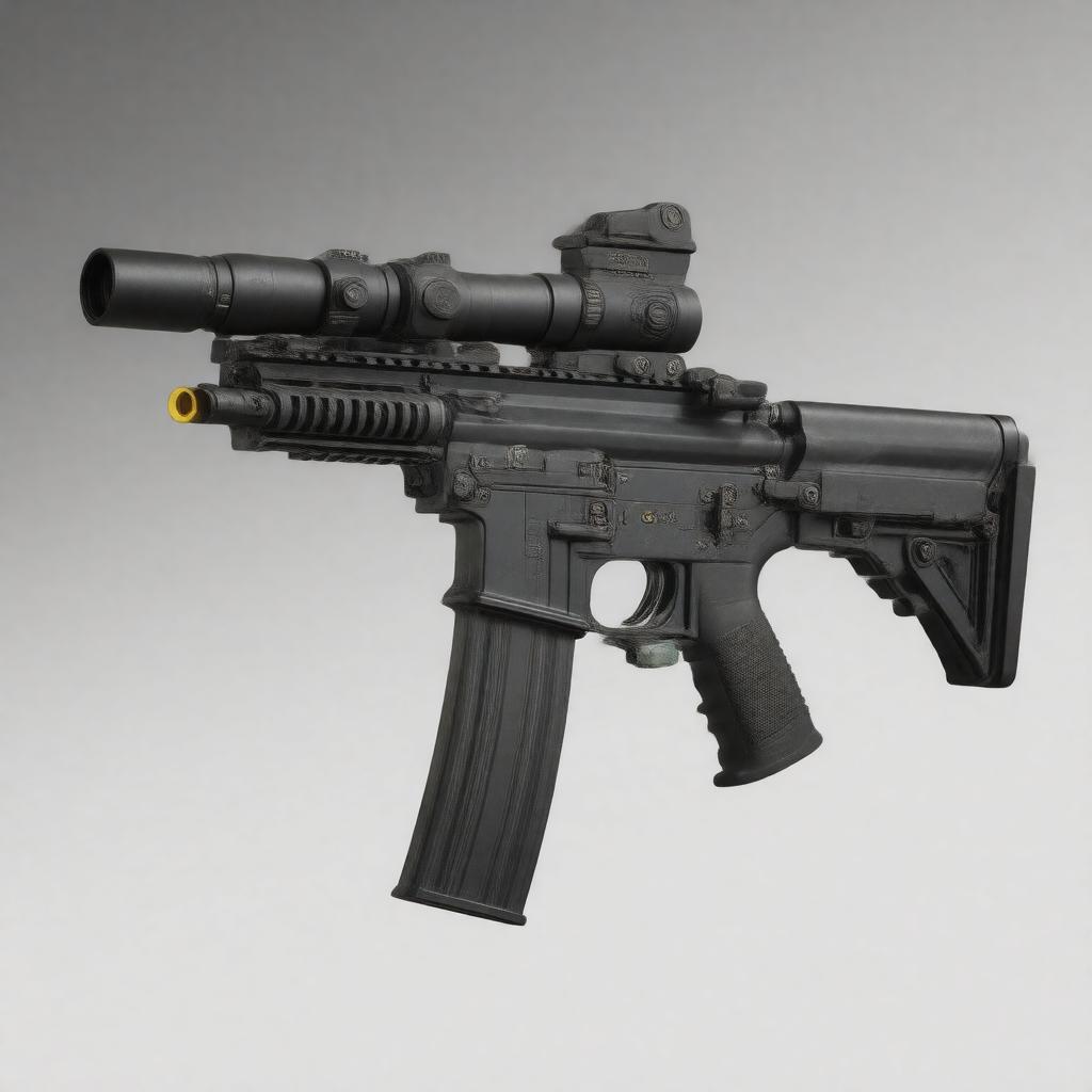 AI-created image of M203 grenade launcher