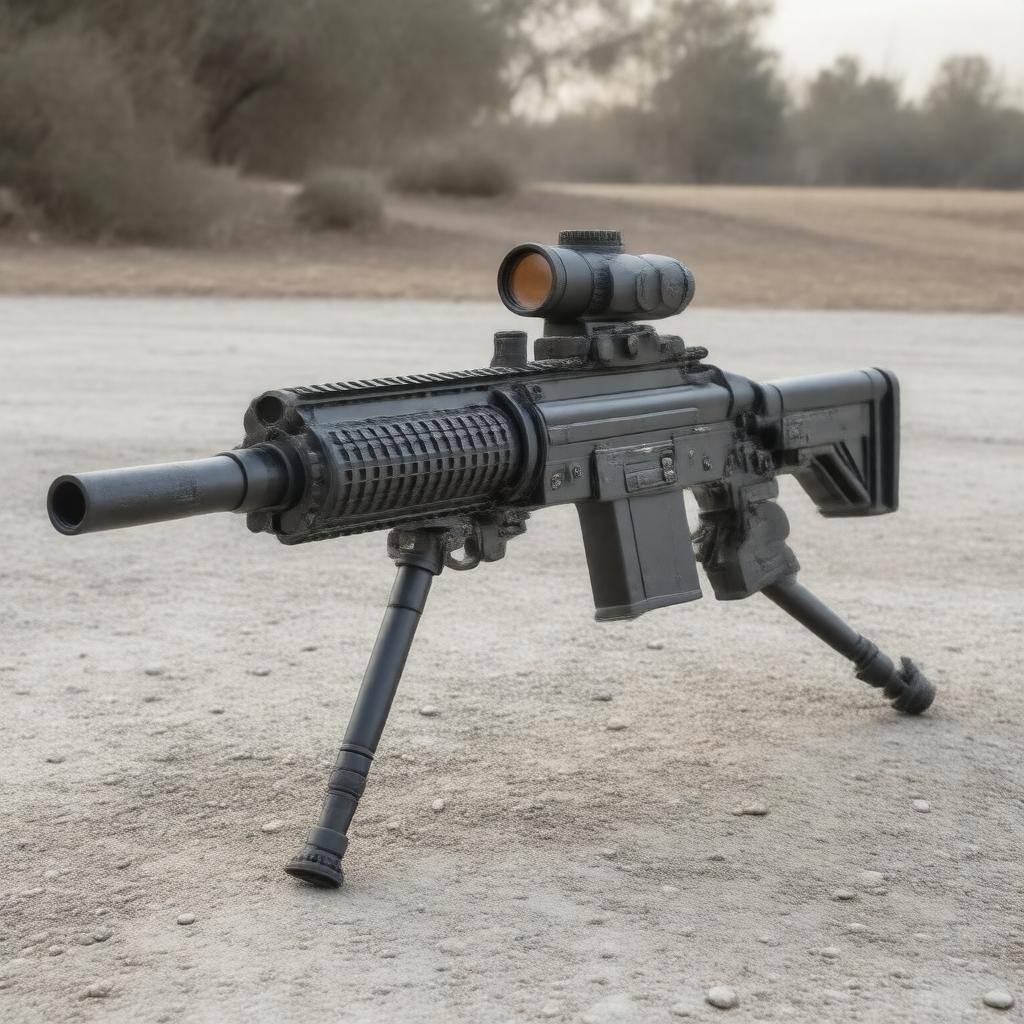 AI-created image of M240B machine gun