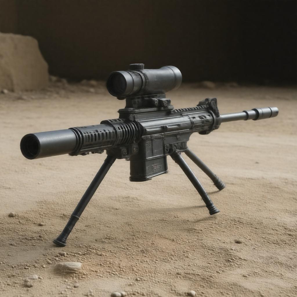 AI-created image of M240 machine gun