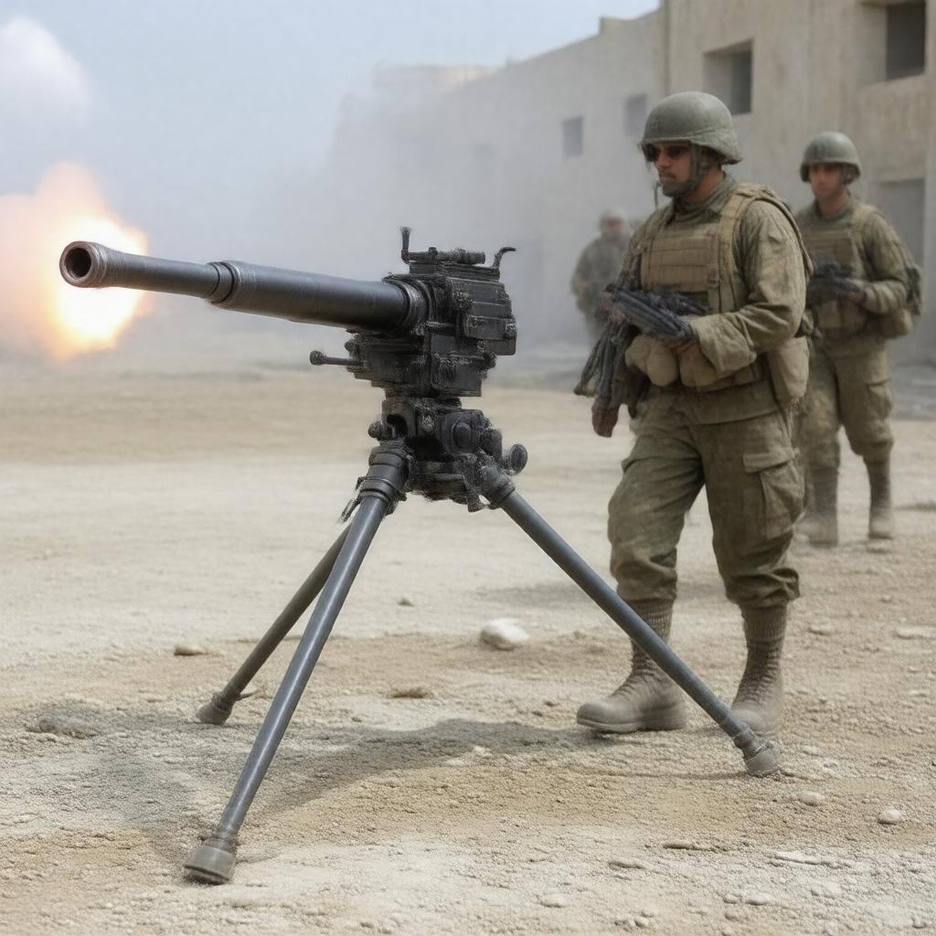 AI-created image of M2HB machine gun