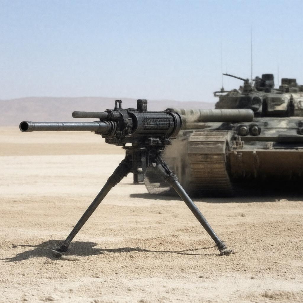 AI-created image of M2 Browning machine gun