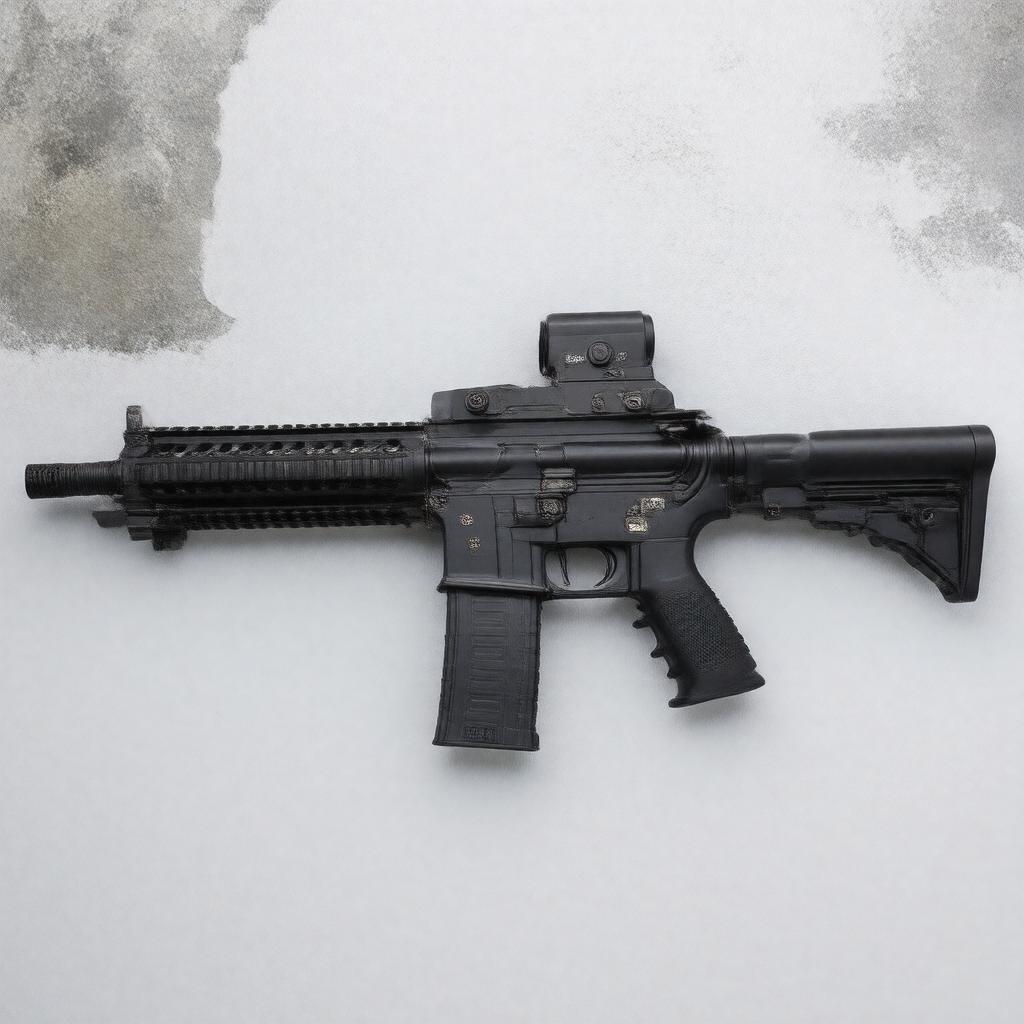AI-created image of M4A1 carbine