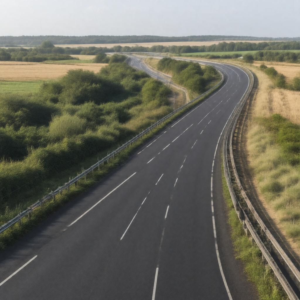 AI-created image of M6 motorway