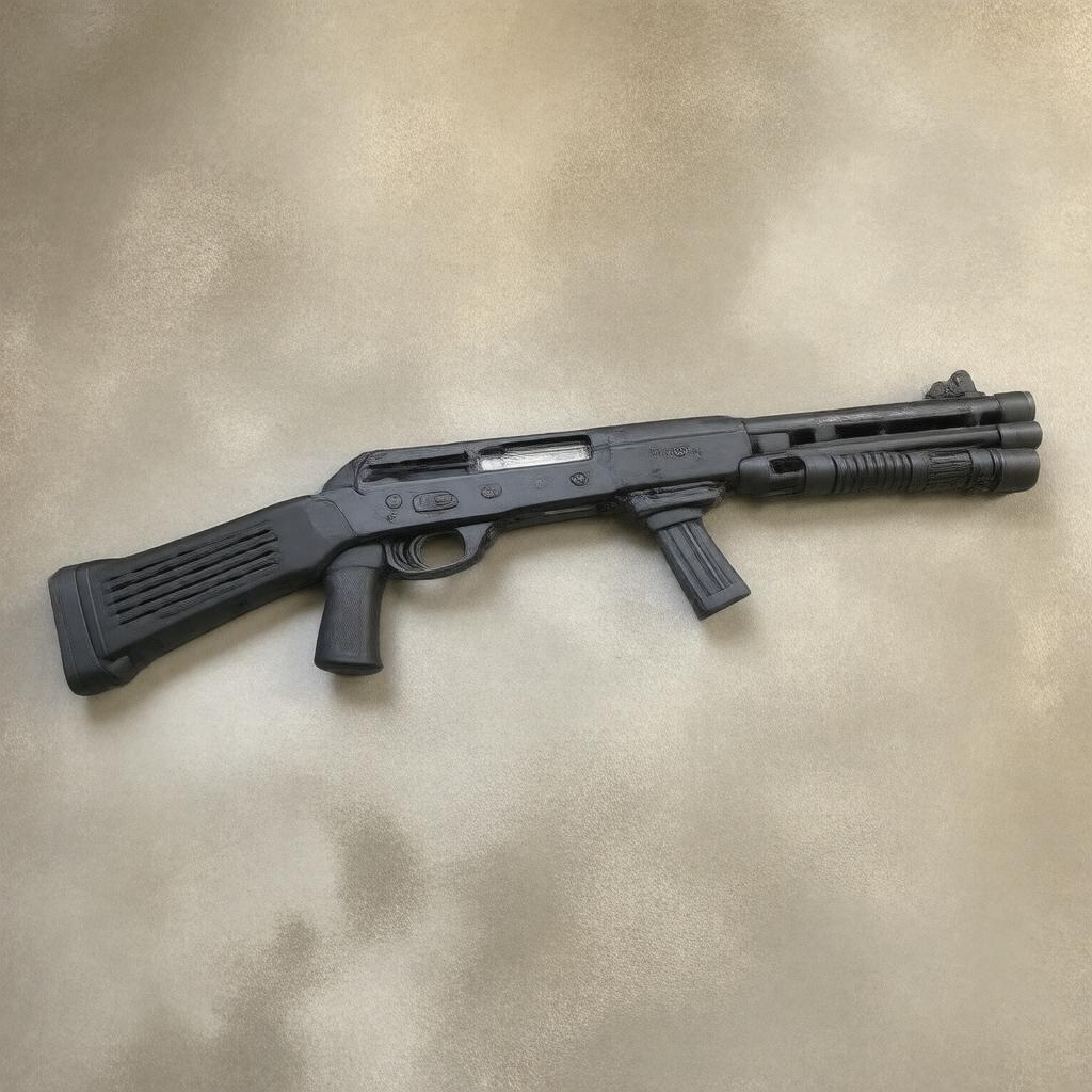 AI-created image of M870P Express Super Magnum Police Magnum Police Magnum Police Magnum shotgun