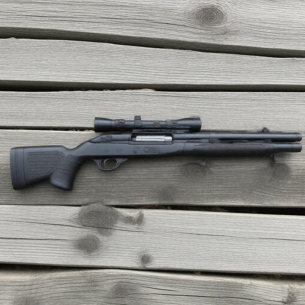 Click to view larger image AI-created image of M870P Express Super Magnum shotgun
