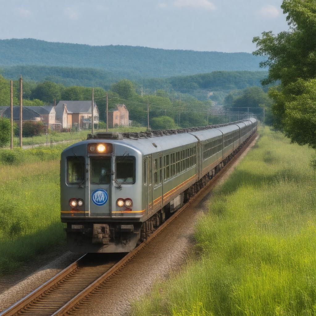 AI-created image of MARC Train Brunswick Line