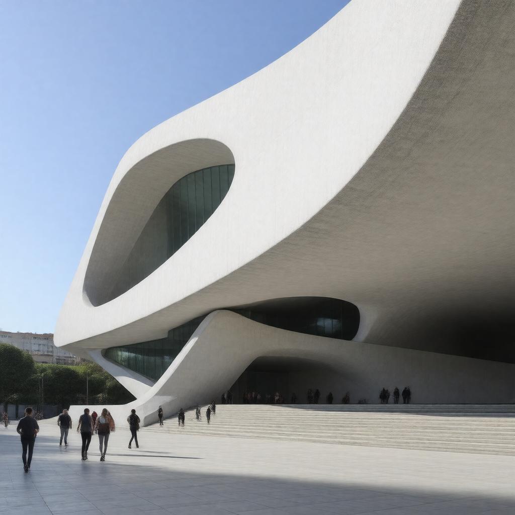 AI-created image of MAXXI Museum