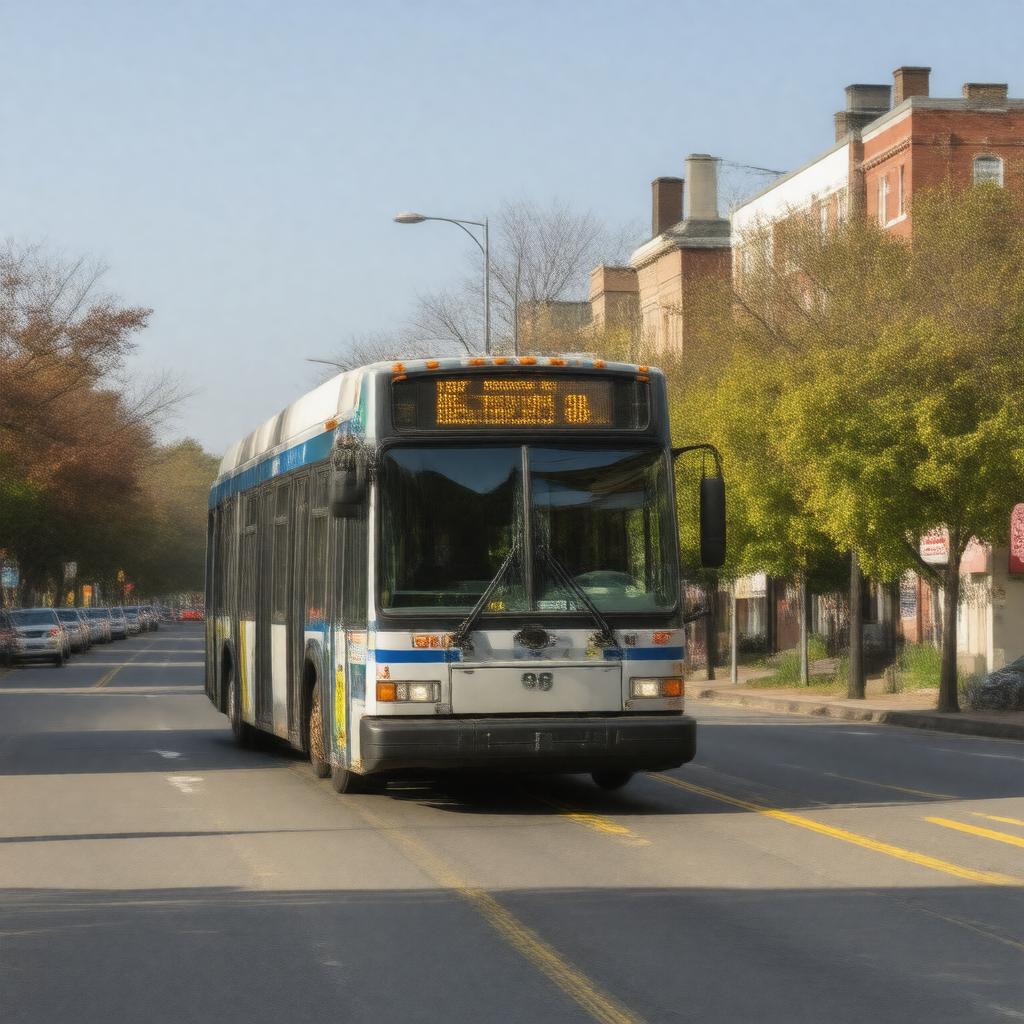 AI-created image of MBTA Bus 88