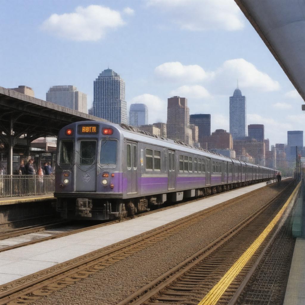 AI-created image of MBTA Commuter Rail