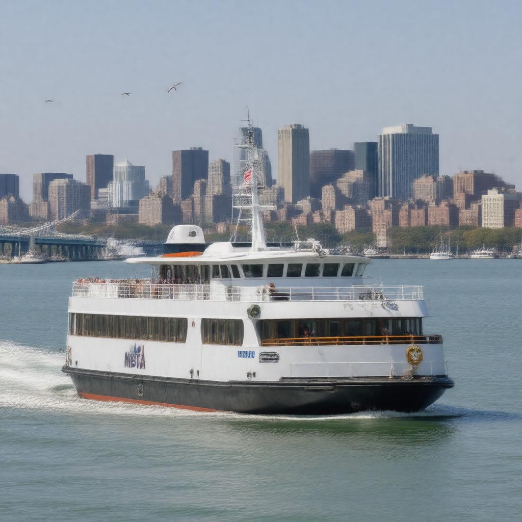 AI-created image of MBTA Ferry
