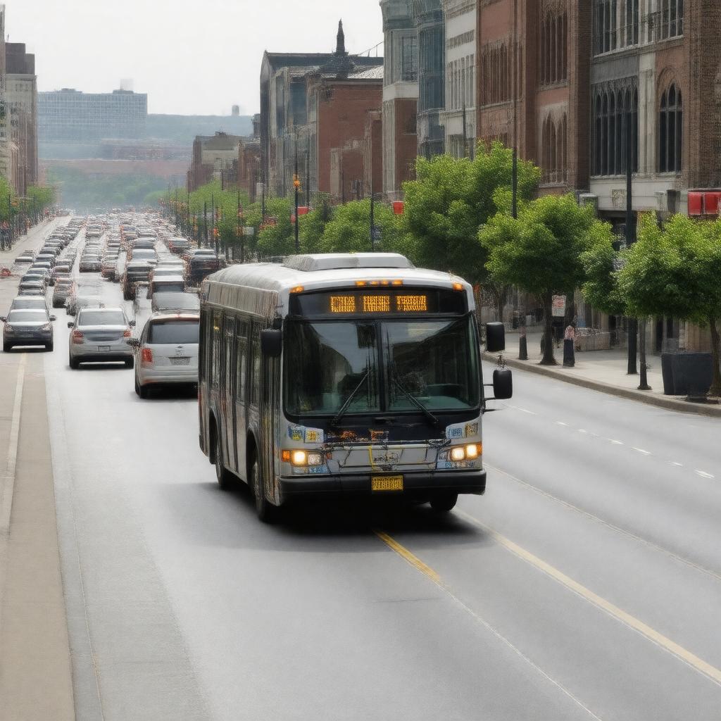 AI-created image of MBTA bus service