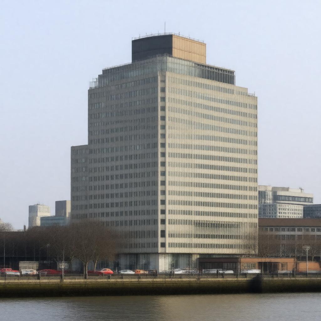 AI-created image of MI6 headquarters