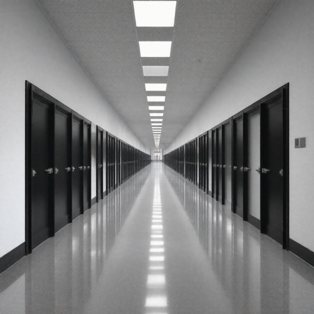 AI-created image of MIT Infinite Corridor