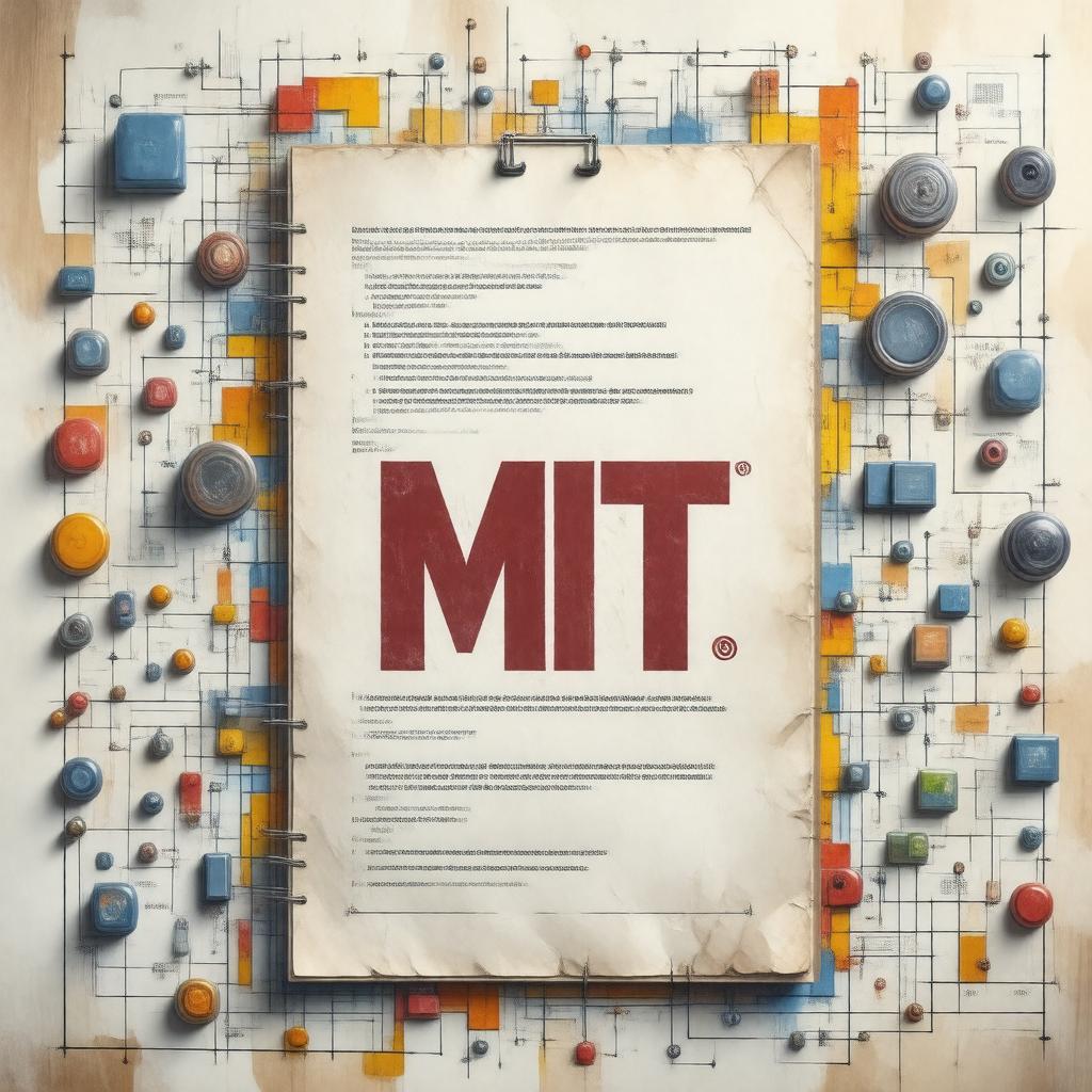 AI-created image of MIT License