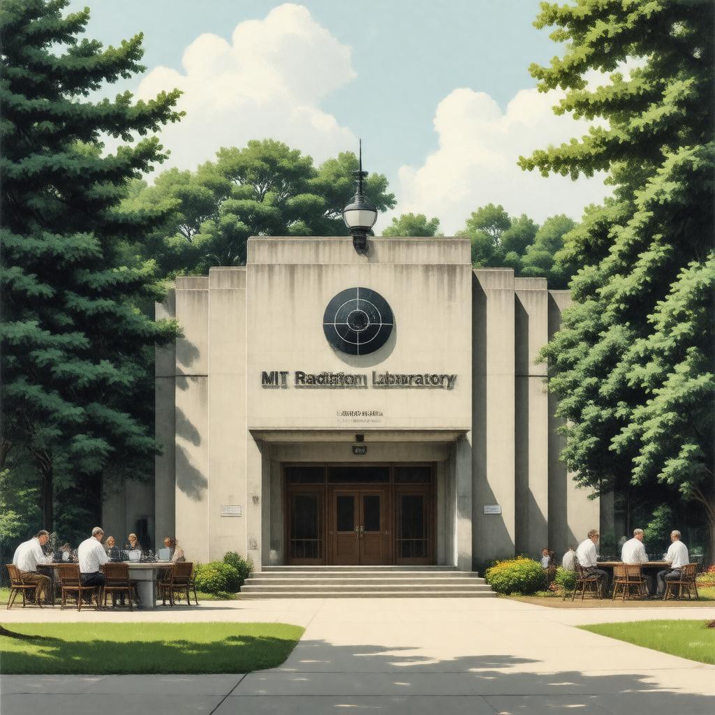 AI-created image of MIT Radiation Laboratory