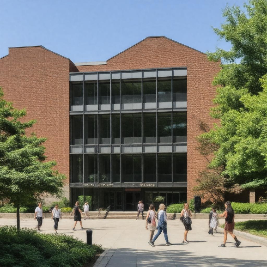 Click to view larger image AI-created image of MIT Sloan School of Management