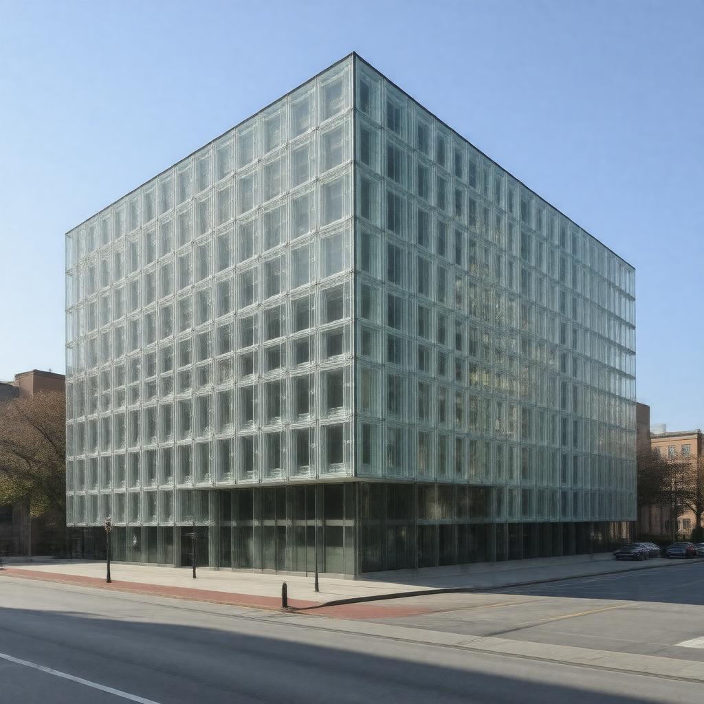 Click to view larger image AI-created image of MIT Wiesner Building