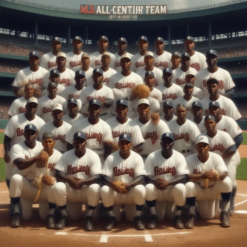 AI-created image of MLB All-Century Team