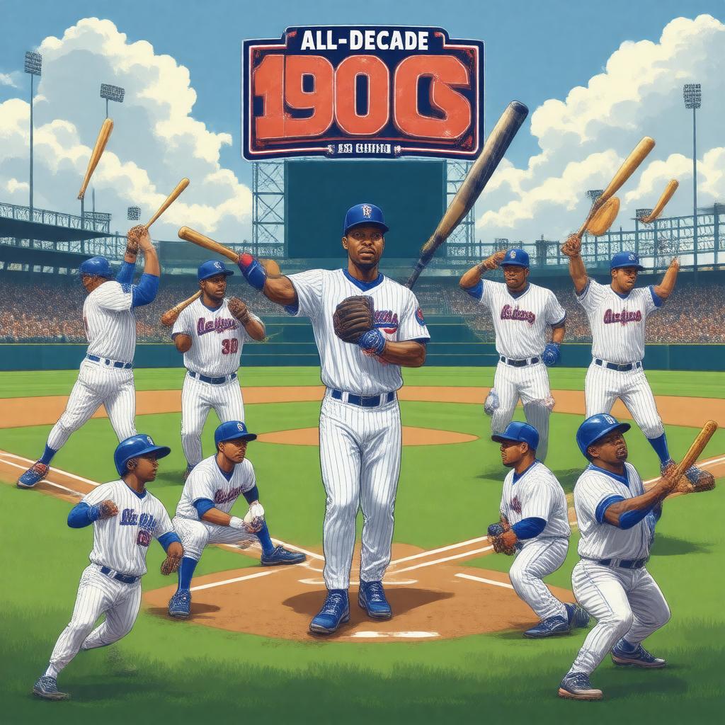 AI-created image of MLB All-Decade Team (1990s)