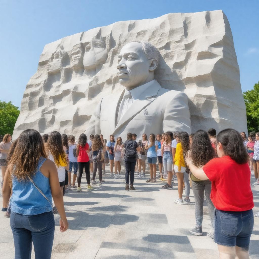 Click to view larger image AI-created image of MLK Day