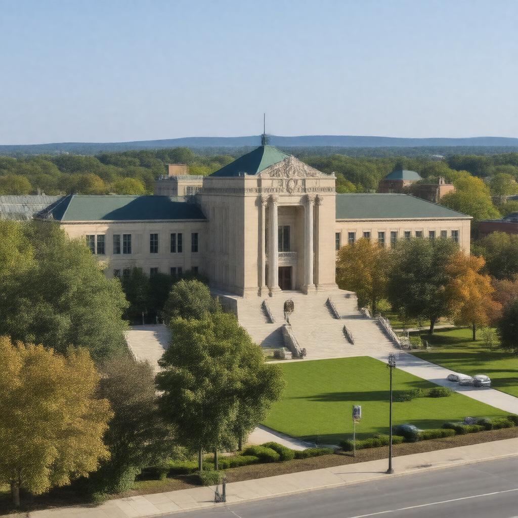 AI-created image of MSU Libraries