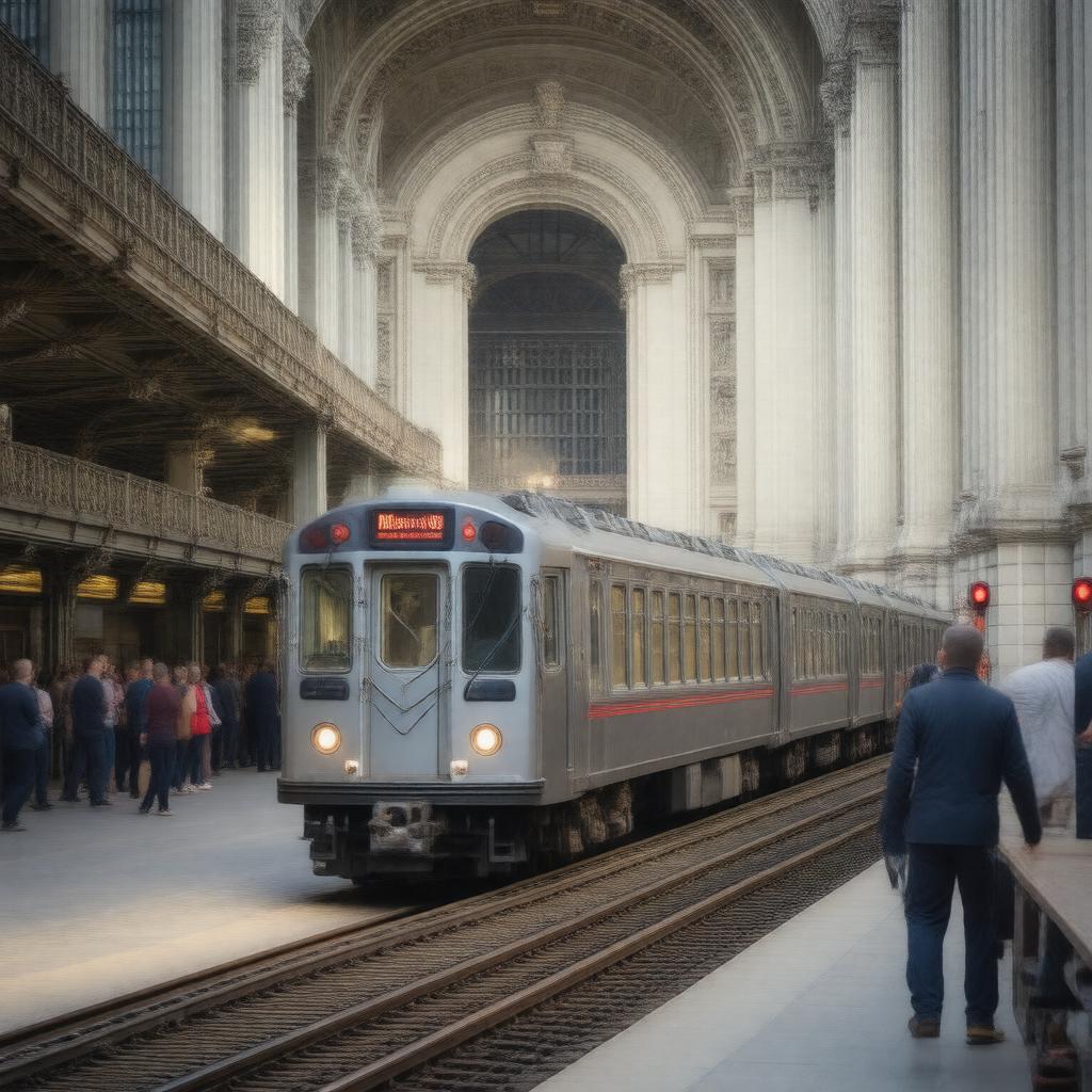AI-created image of MTA Metro-North Railroad