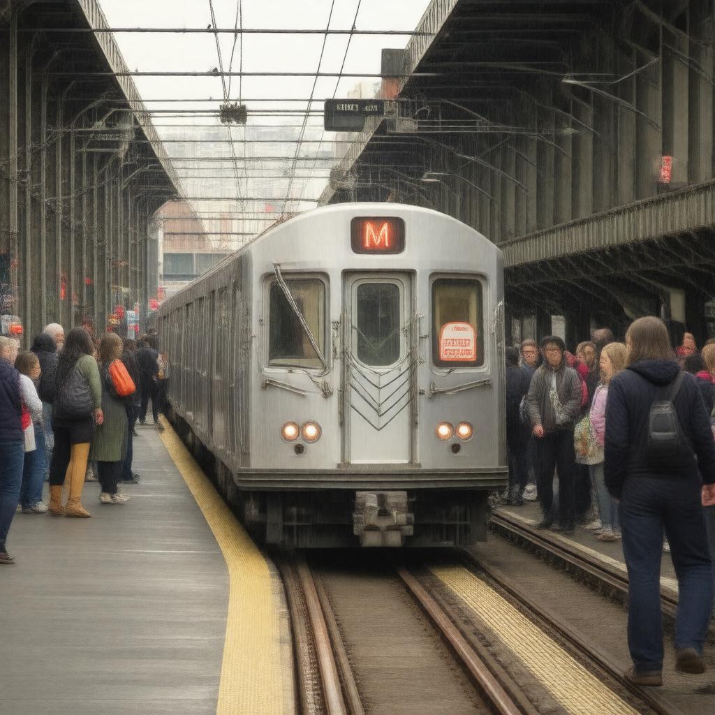 Click to view larger image AI-created image of M train