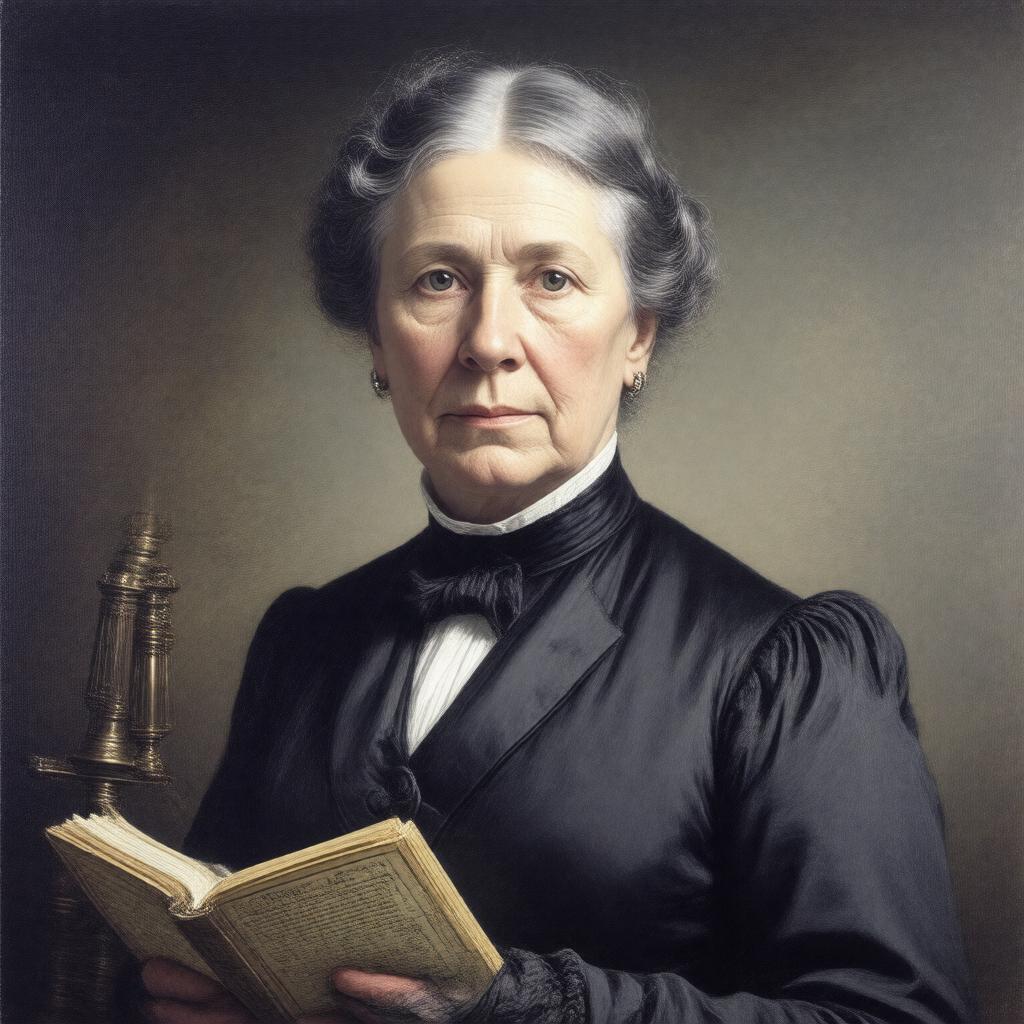 Click to view larger image AI-created image of Mabel Loomis Todd